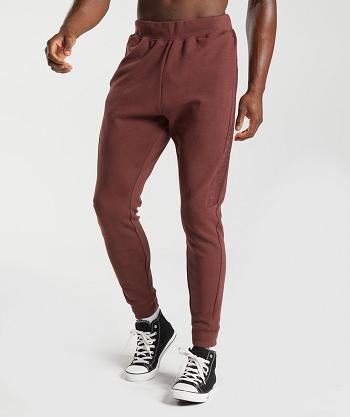 Spodnie Do Biegania Męskie Gymshark Bold React Różowe Brązowe | PL 3367QMA